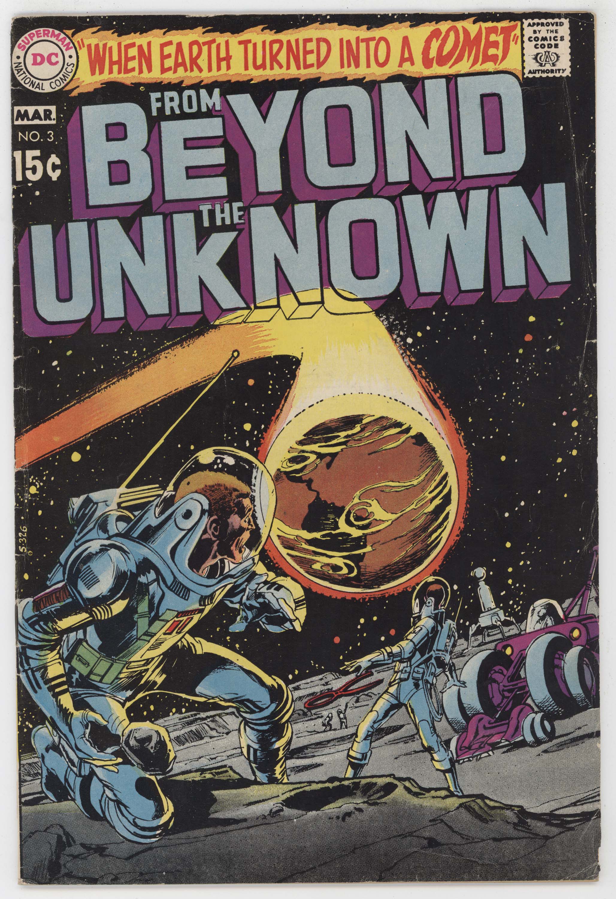 From Beyond The Unknown 3 DC 1970 FN Neal Adams Spaceman Comet