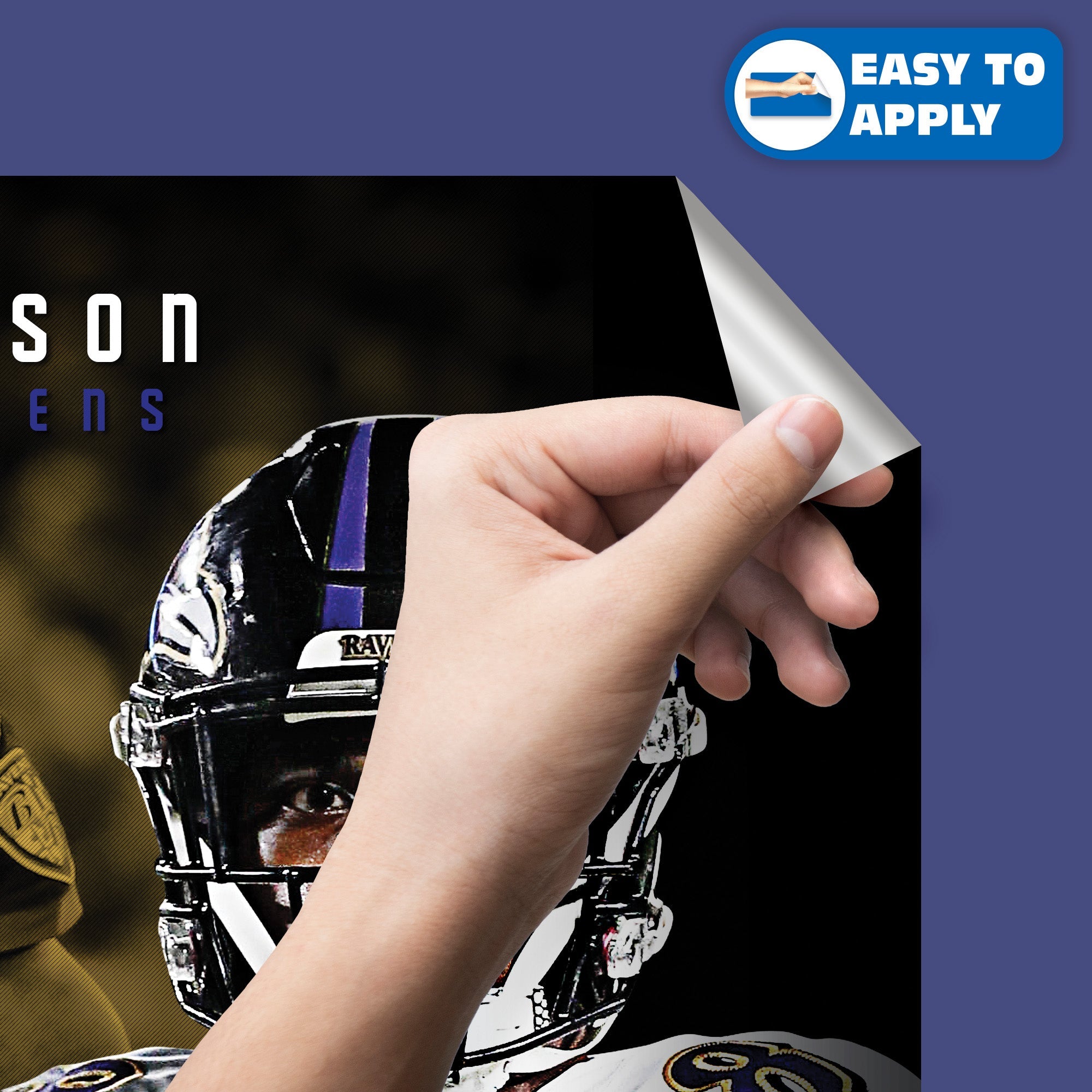 Lamar Jackson - RealBig Collection - Official NFL - Baltimore Ravens - Reusable Vinyl Wall Decals #1