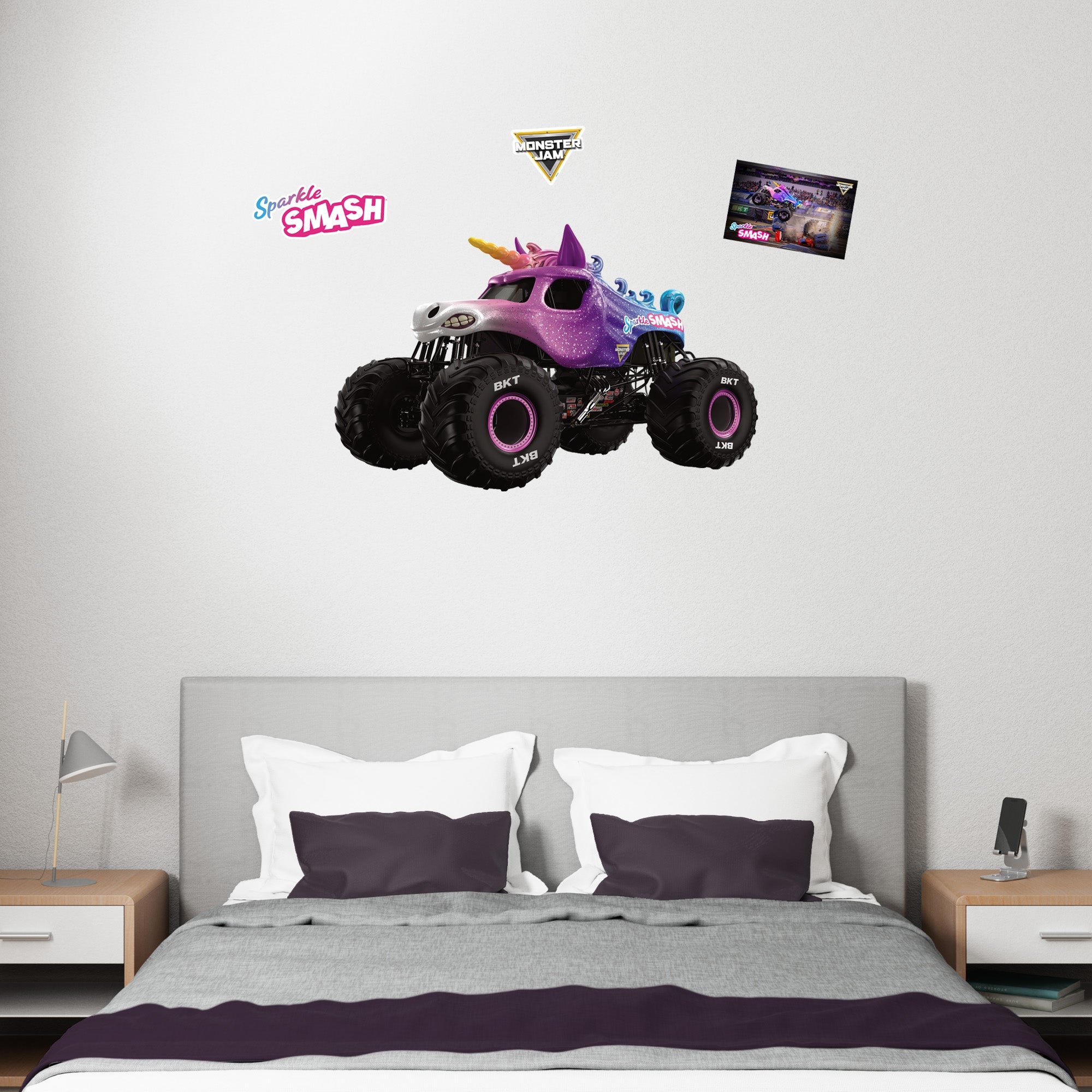 Sparkle Smash - RealBig Collection - Official Monster Jam - Reusable Vinyl Wall Decals