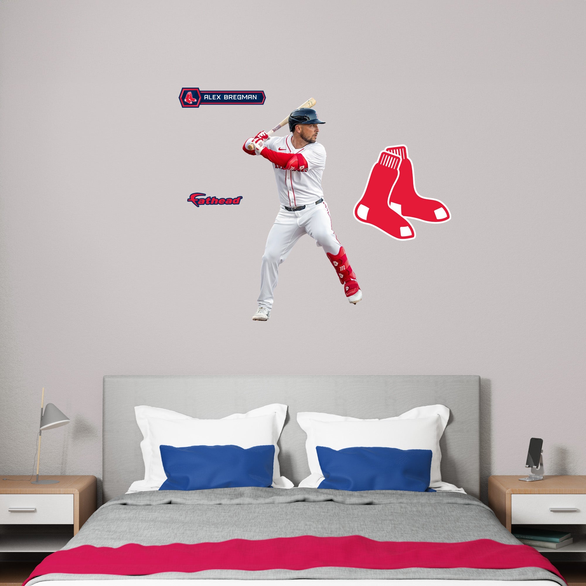 Alex Bregman - RealBig Collection - Official MLB - Boston Red Sox - Reusable Vinyl Wall Decals
