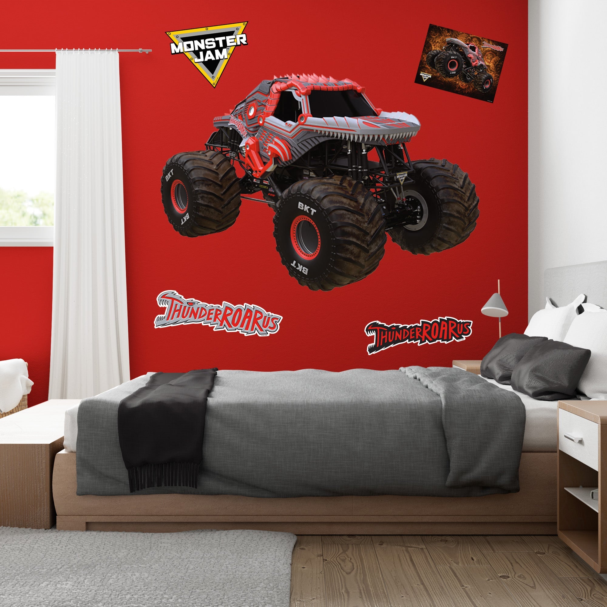 ThunderROARus - RealBig Collection - Official Monster Jam - Reusable Vinyl Wall Decals
