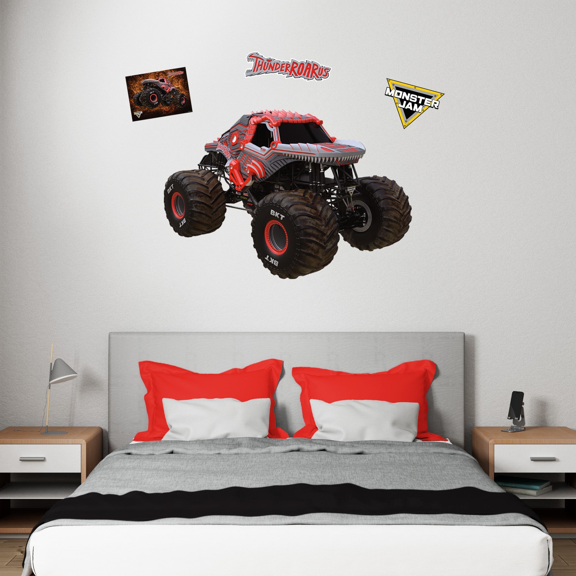 ThunderROARus - RealBig Collection - Official Monster Jam - Reusable Vinyl Wall Decals