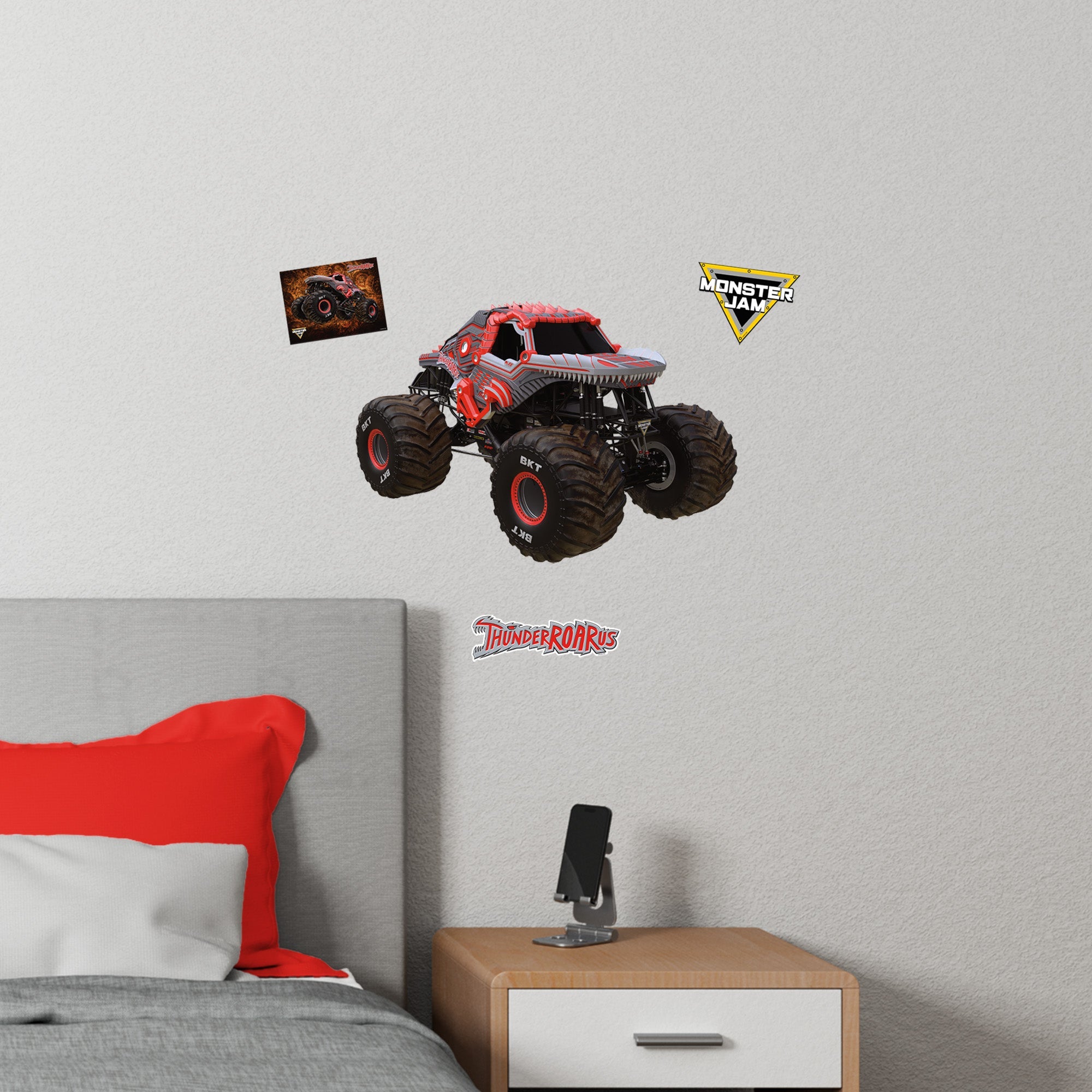 ThunderROARus - RealBig Collection - Official Monster Jam - Reusable Vinyl Wall Decals