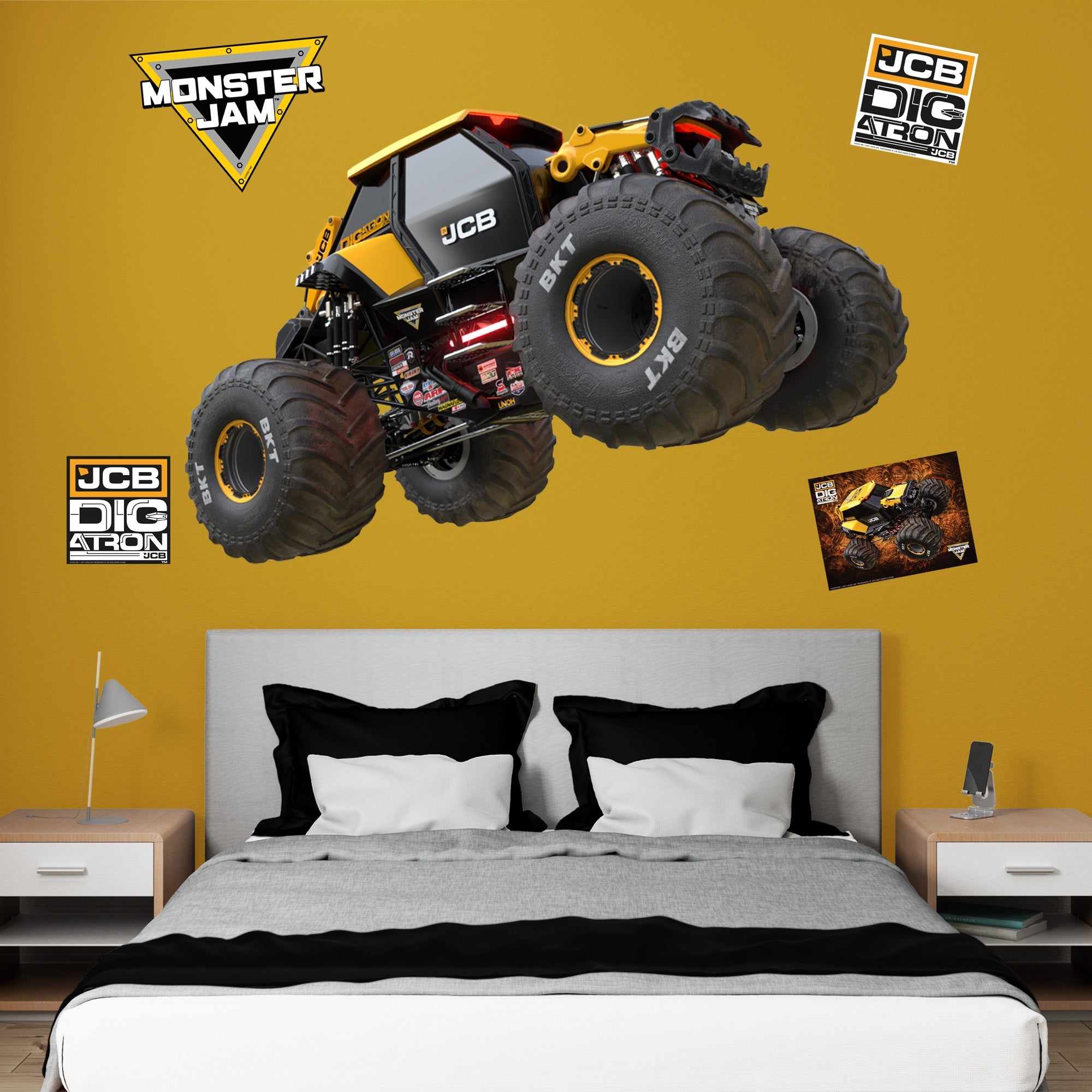 DIGatron - RealBig Collection - Official Monster Jam - Reusable Vinyl Wall Decals