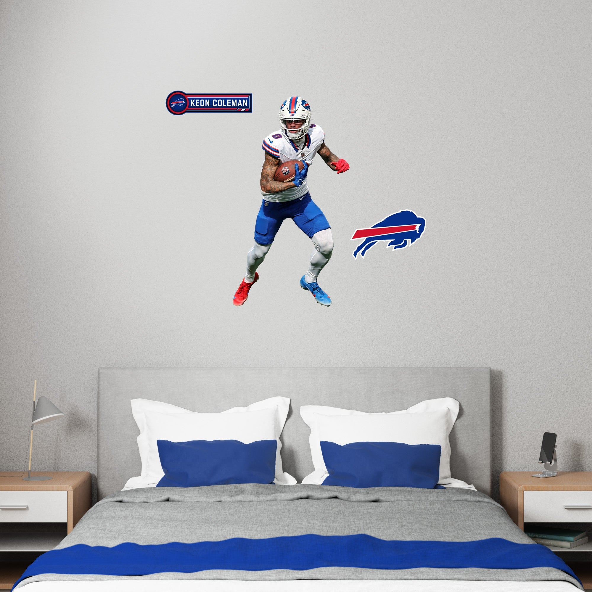 Keon Coleman - RealBig Collection - Official NFL - Buffalo Bills - Reusable Vinyl Wall Decals