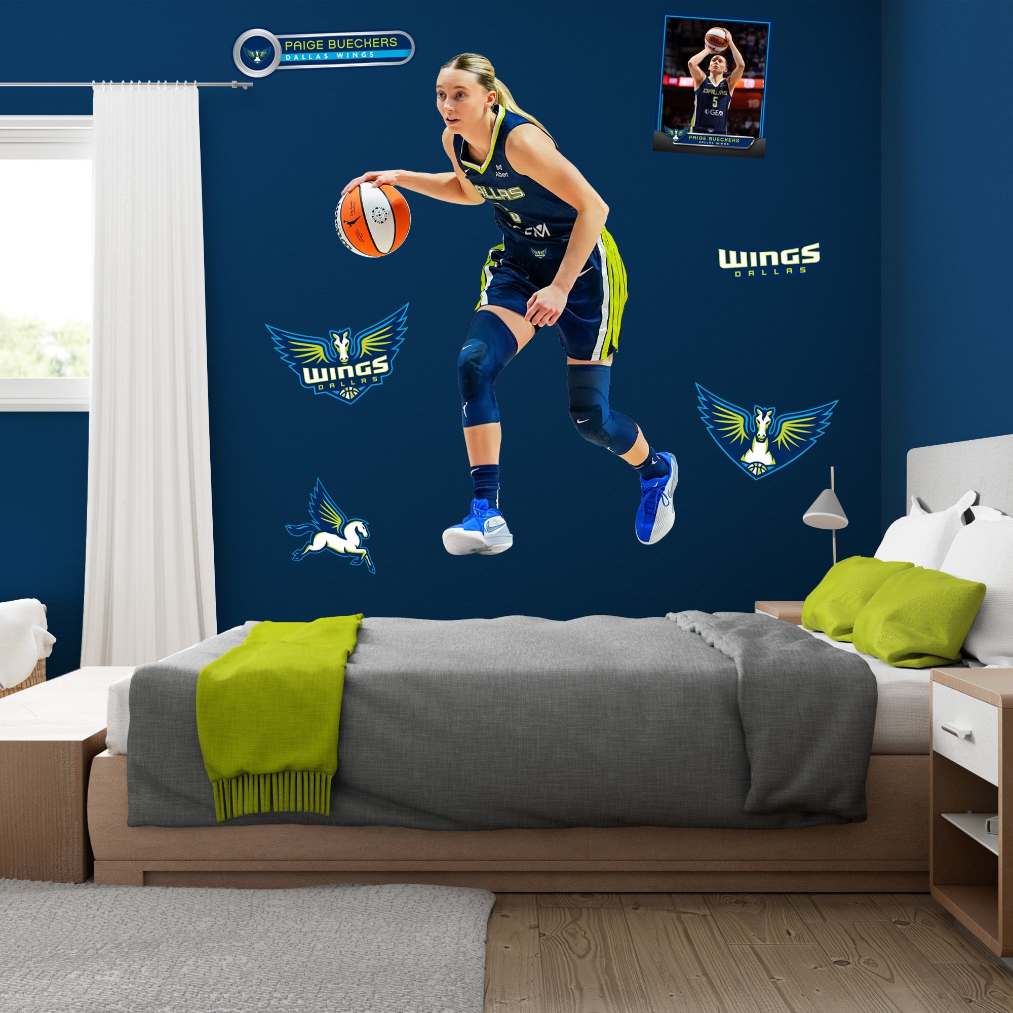 Paige Bueckers - RealBig Collection - Official WNBA - Dallas Wings - Reusable Vinyl Wall Decals