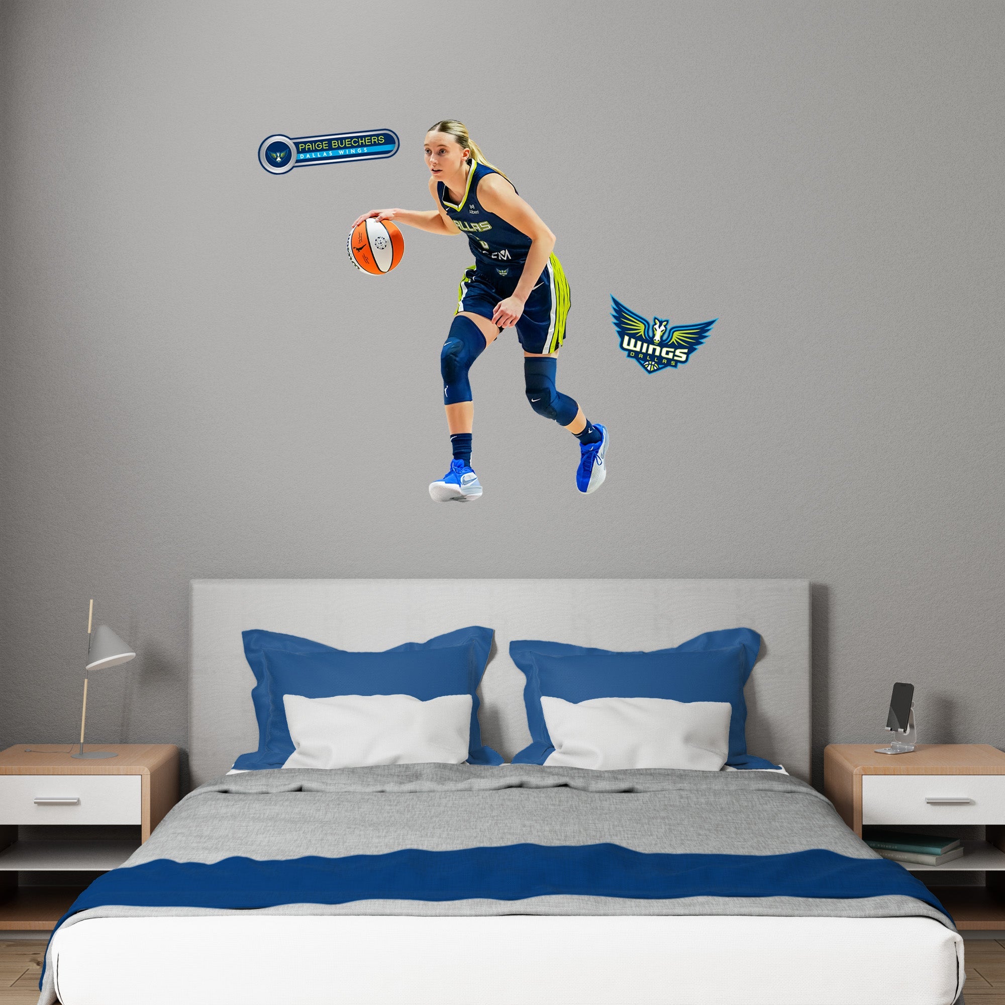 Paige Bueckers - RealBig Collection - Official WNBA - Dallas Wings - Reusable Vinyl Wall Decals