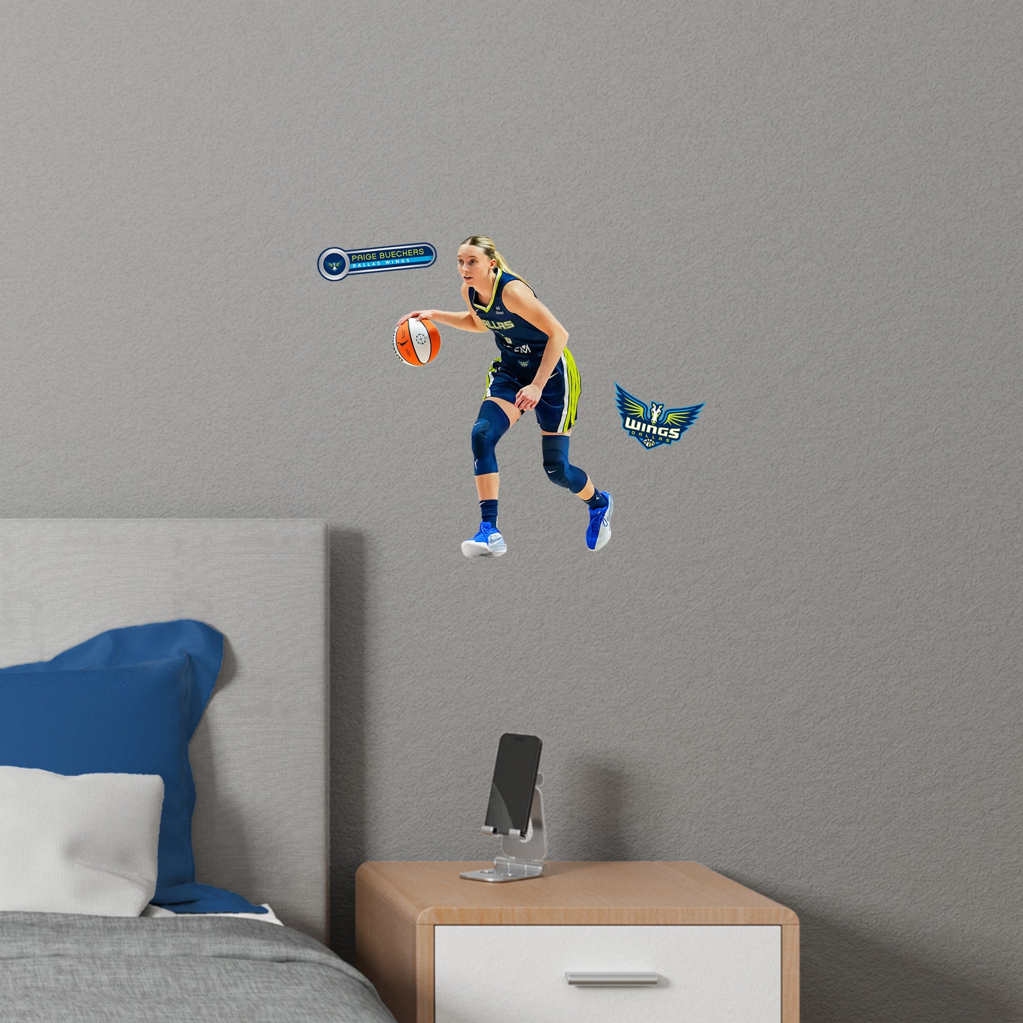 Paige Bueckers - RealBig Collection - Official WNBA - Dallas Wings - Reusable Vinyl Wall Decals
