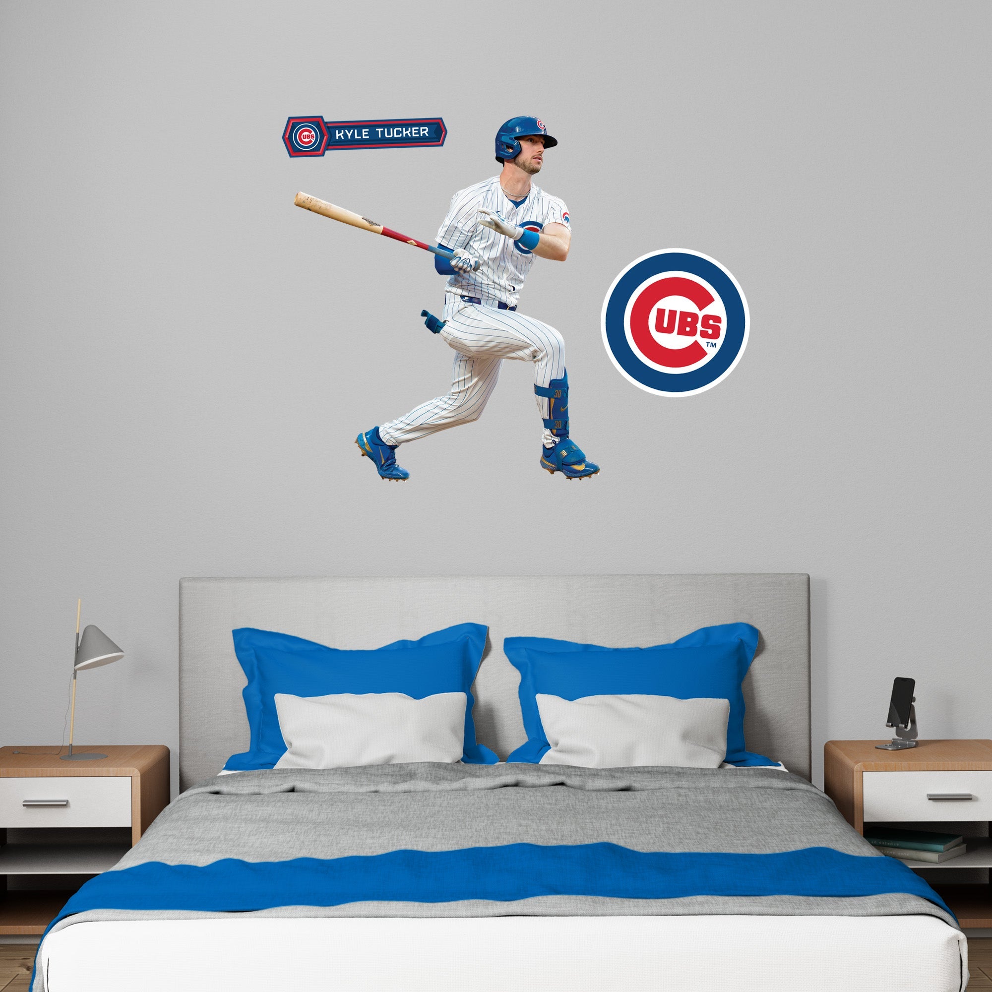 Kyle Tucker - RealBig Collection - Official MLB - Chicago Cubs - Reusable Vinyl Wall Decals