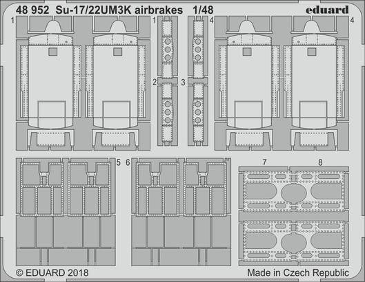 Eduard 48952 1/48 Aircraft- Su17/22UM3K Airbrakes for KTY (D)