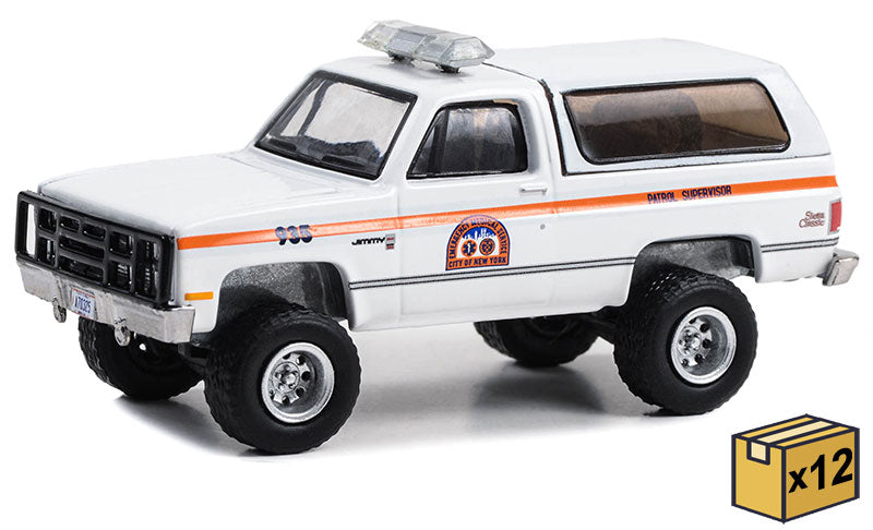 Greenlight 30445-CASE 1/64 Scale Nyc Ems - 1986 Gmc Jimmy City Of