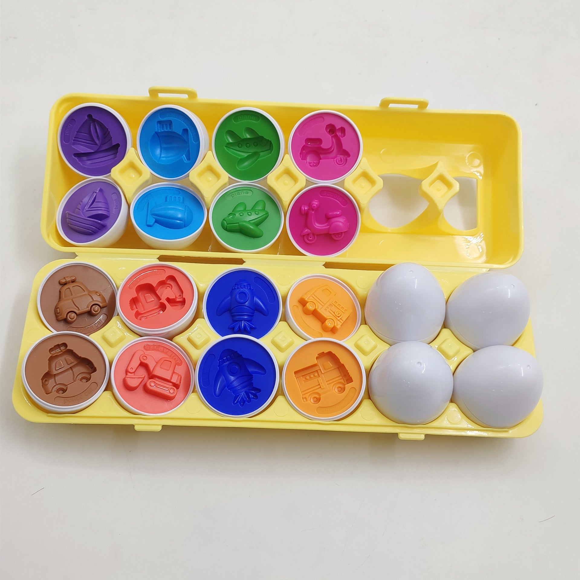 Shape Matching Egg Toy Set – Montessori Educational Puzzle for Kids and Toddlers