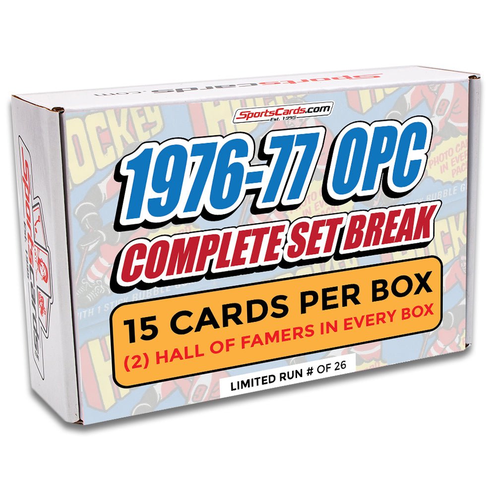 1976-77 O-PEE-CHEE HOCKEY COMPLETE SET BREAK - 15 CARDS PER BOX! 2 HOFERS PER BOX!