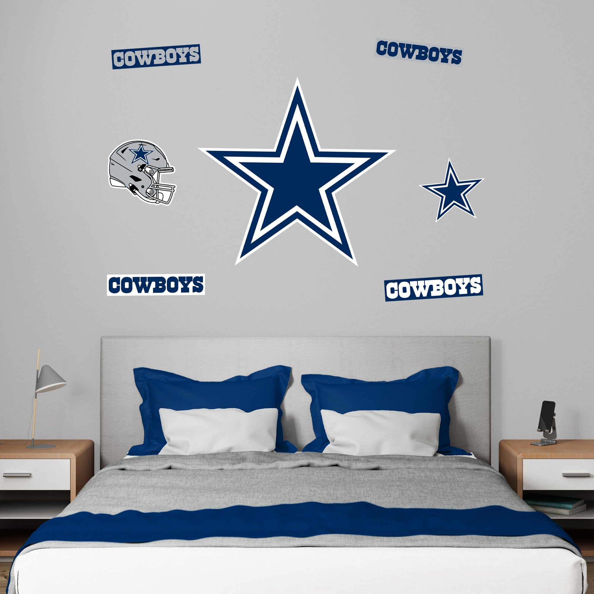 Dallas Cowboys - RealBig Logo Collection - Official NFL - Reusable Vinyl Wall Decals