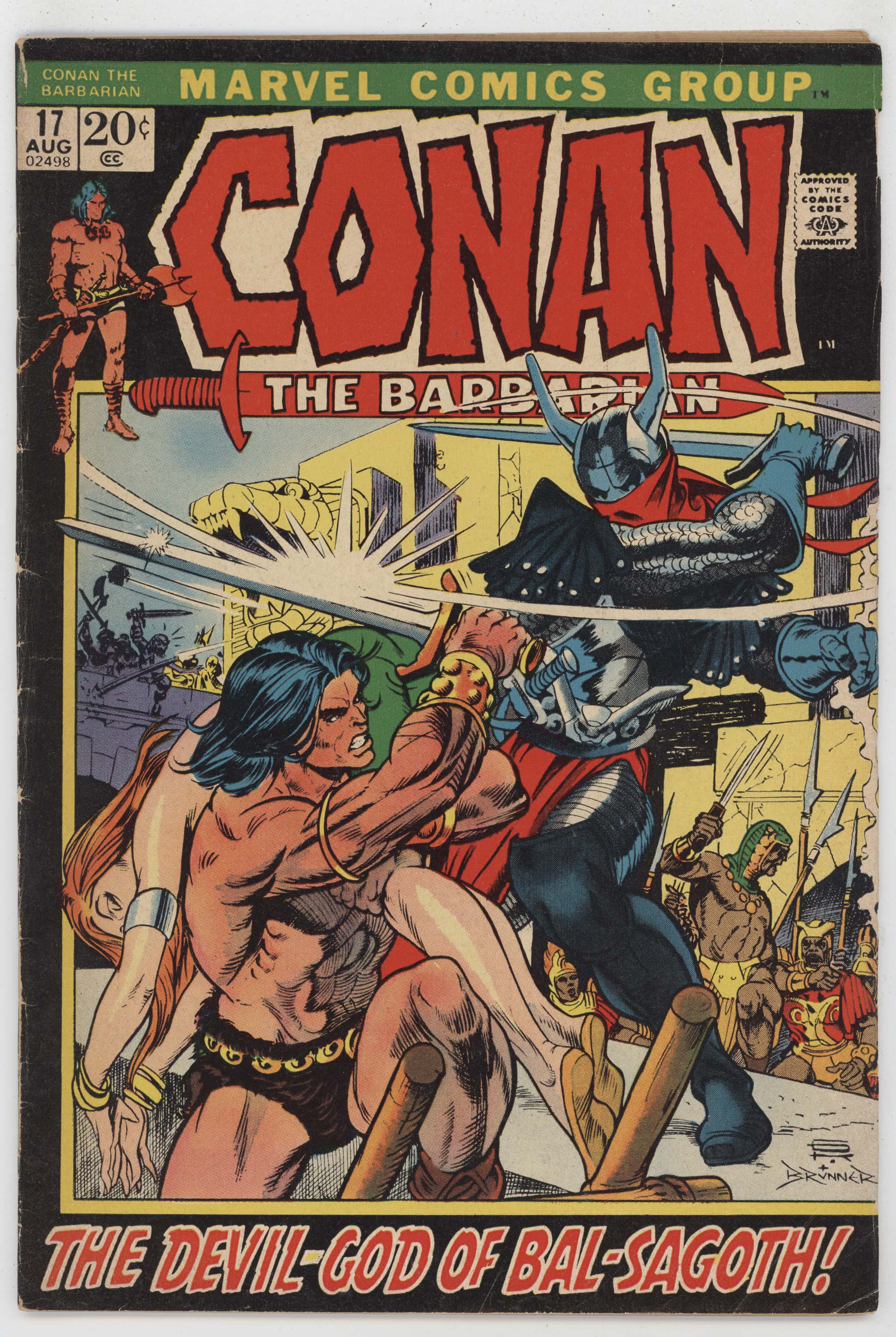 Conan The Barbarian 17 Marvel 1972 VG Gil Kane Bal Sagoth GGA