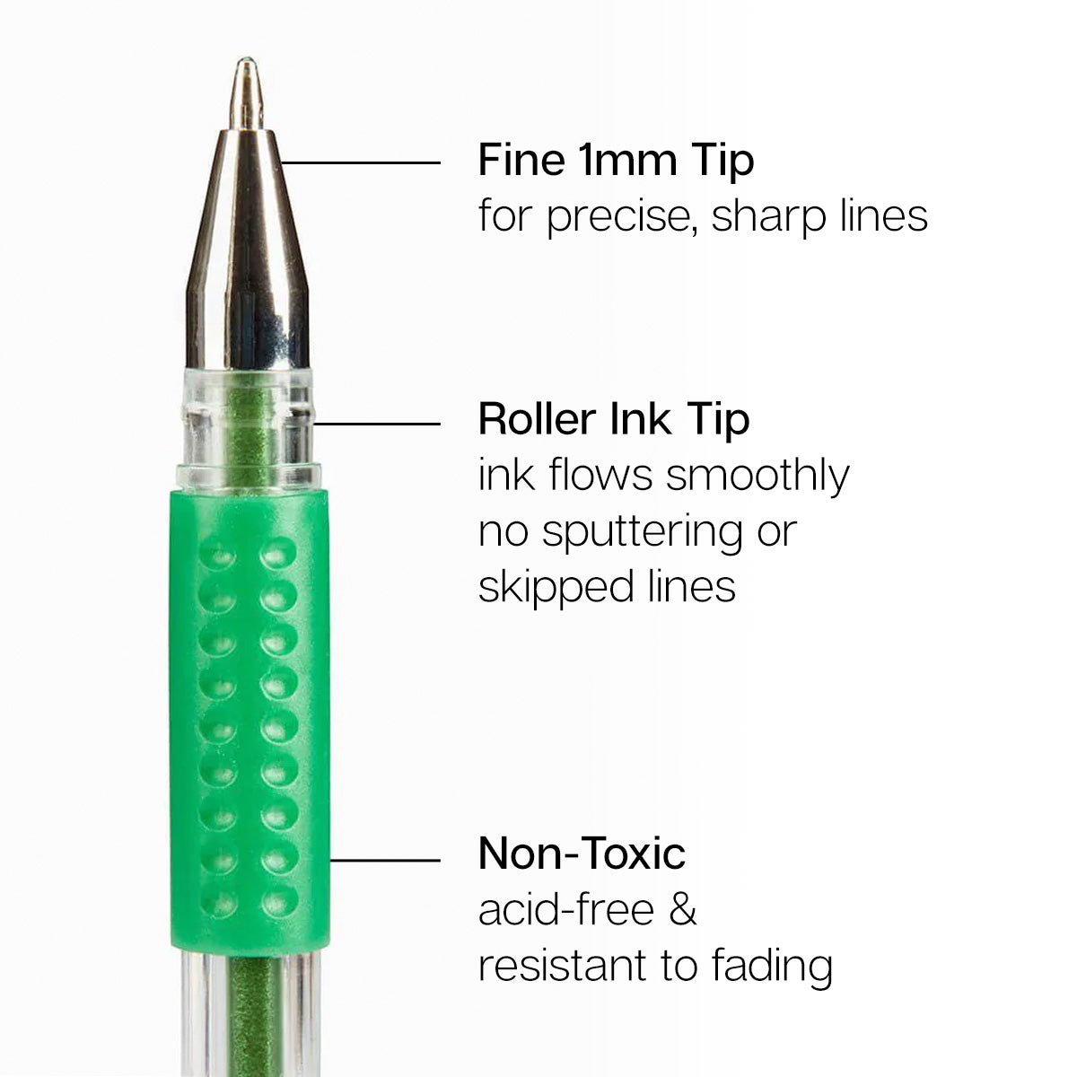 Gel Pens 24 Green Tone Colors