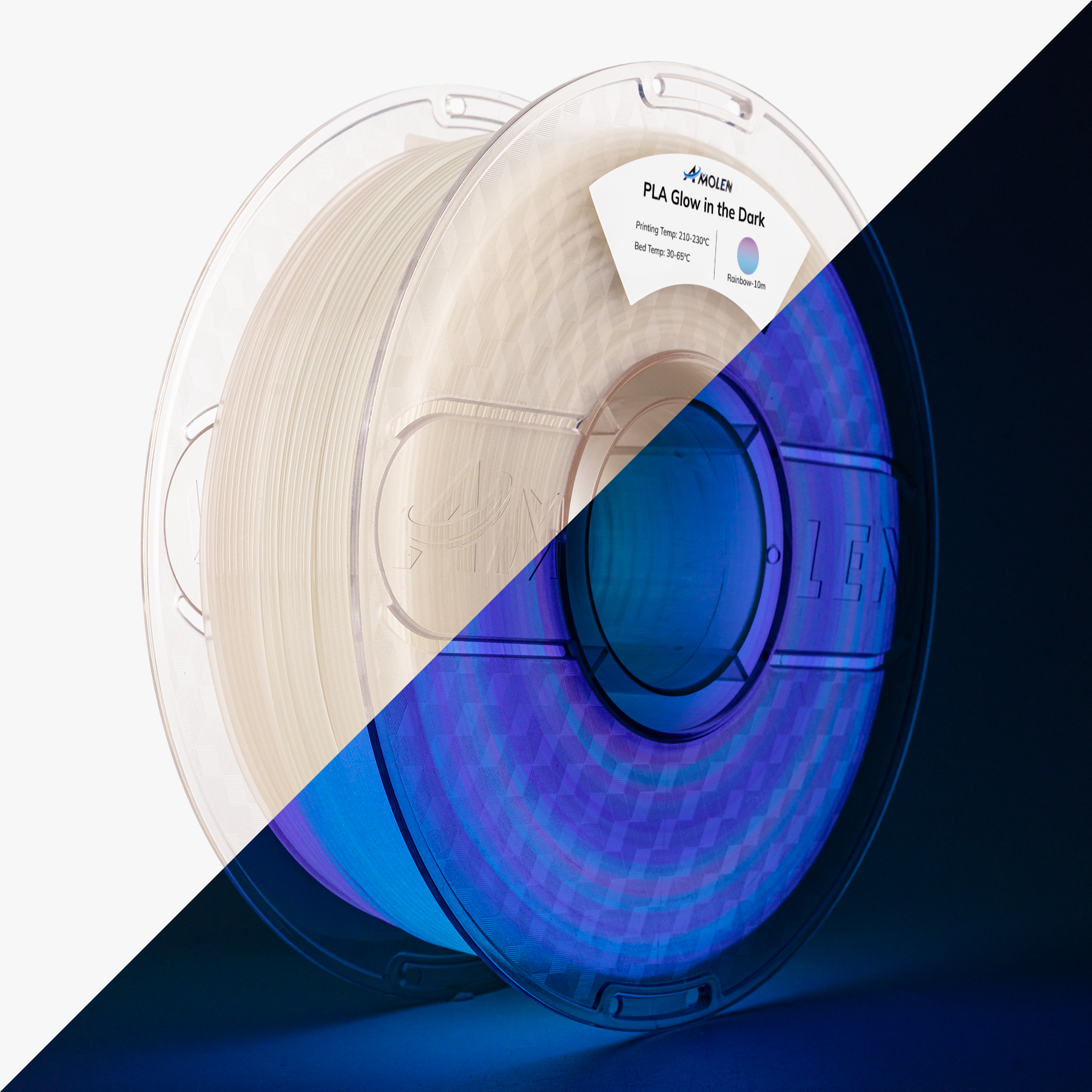 PLA Glow-in-the-Dark 1.75mm, 1KG/2.2LB