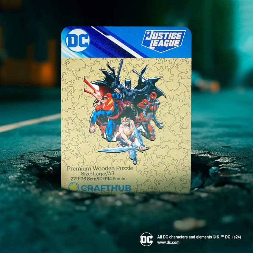 Justice League Wooden Jigsaw Puzzle