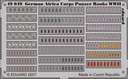 Eduard 49049 1/48 Aircraft- German Africa Corps Panzer Ranks WWII (Painted) (D)