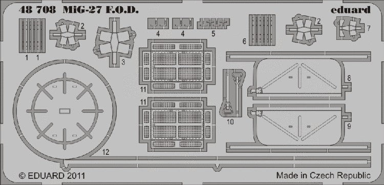 Eduard 48708 1/48 Aircraft- MiG27 F.O.D. for ITA