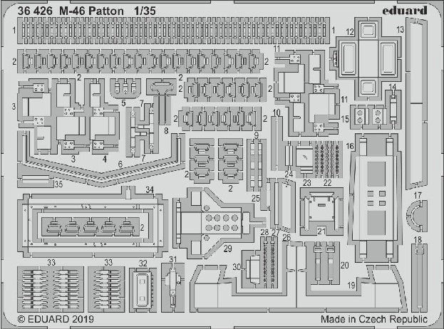 Eduard 36426 1/35 Armor- M46 Patton for TAO