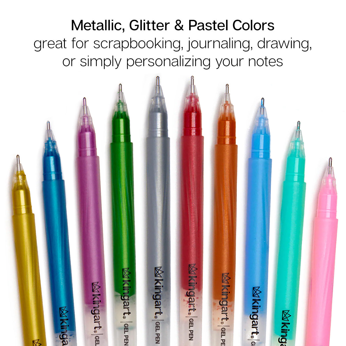 Gel Pens 24 Glitter, Metallic & Pastel Colors