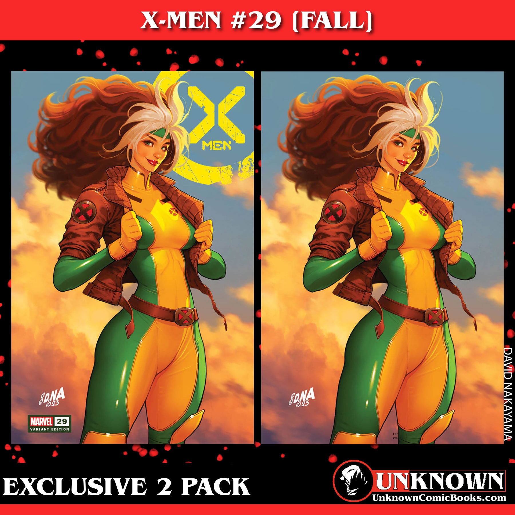 [2 PACK] X-MEN #29 [FALL] UNKNOWN COMICS DAVID NAKAYAMA EXCLUSIVE VAR (12/06/2023)