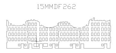 Ruined City Building (Wood) - 15MMDF262