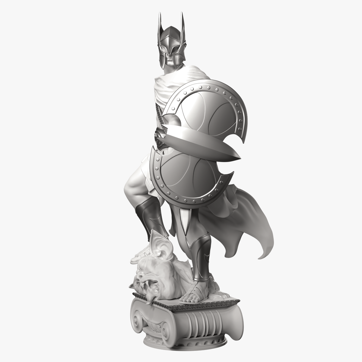 Batman: Champion of Gotham City Statue — Silver Edition