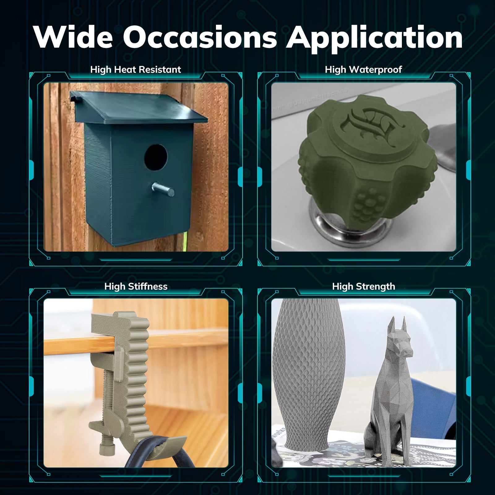 PLA Carbon Fiber 1.75mm, 1KG/2.2LB