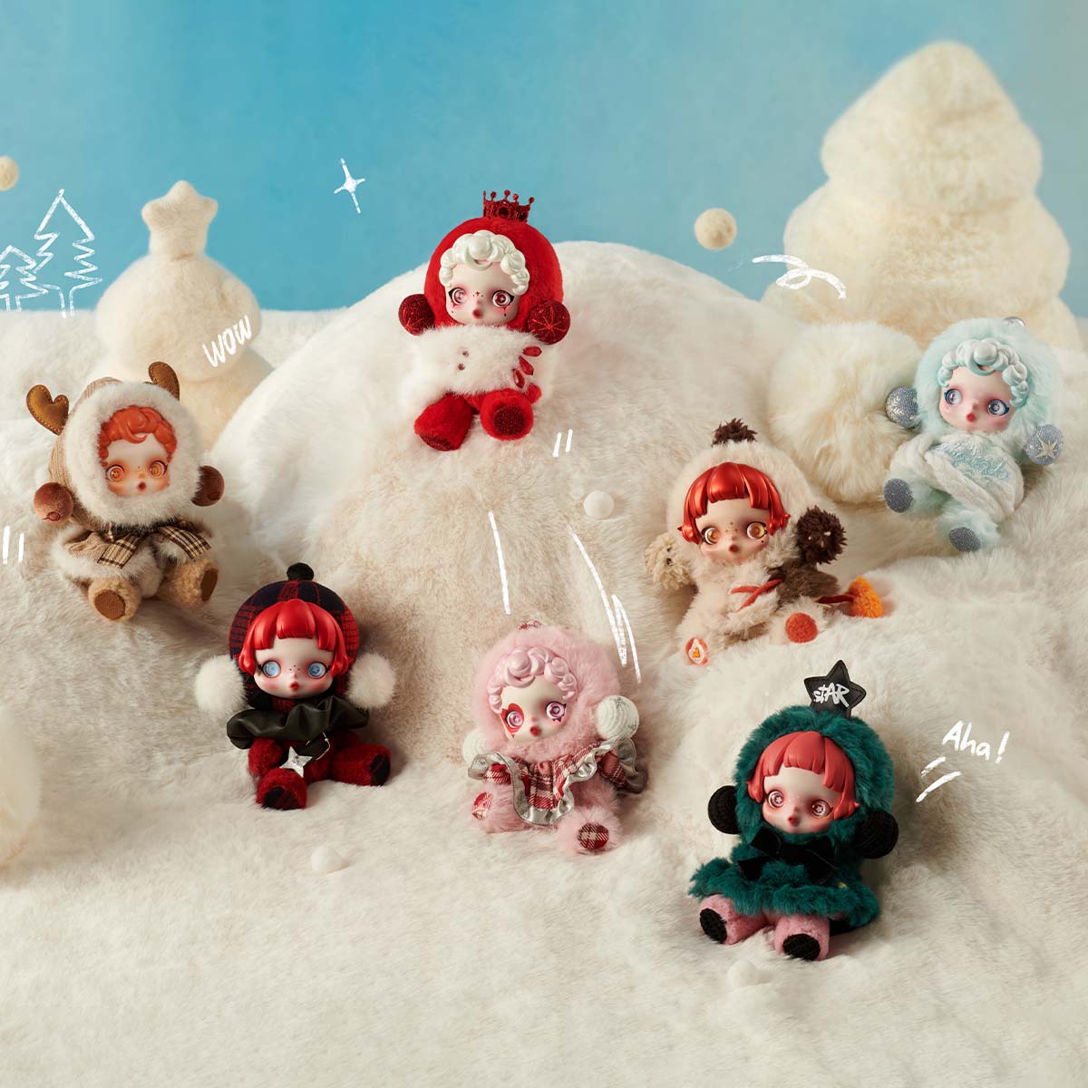 POPMart SKULLPANDA Winter Symphony Series Plush Blind Box (1