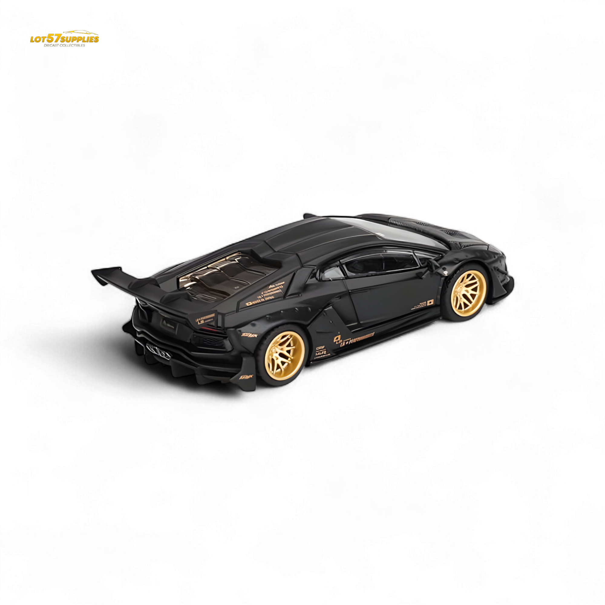 Mini-GT LB★WORKS Lamborghini Aventador Matte Black 1:64