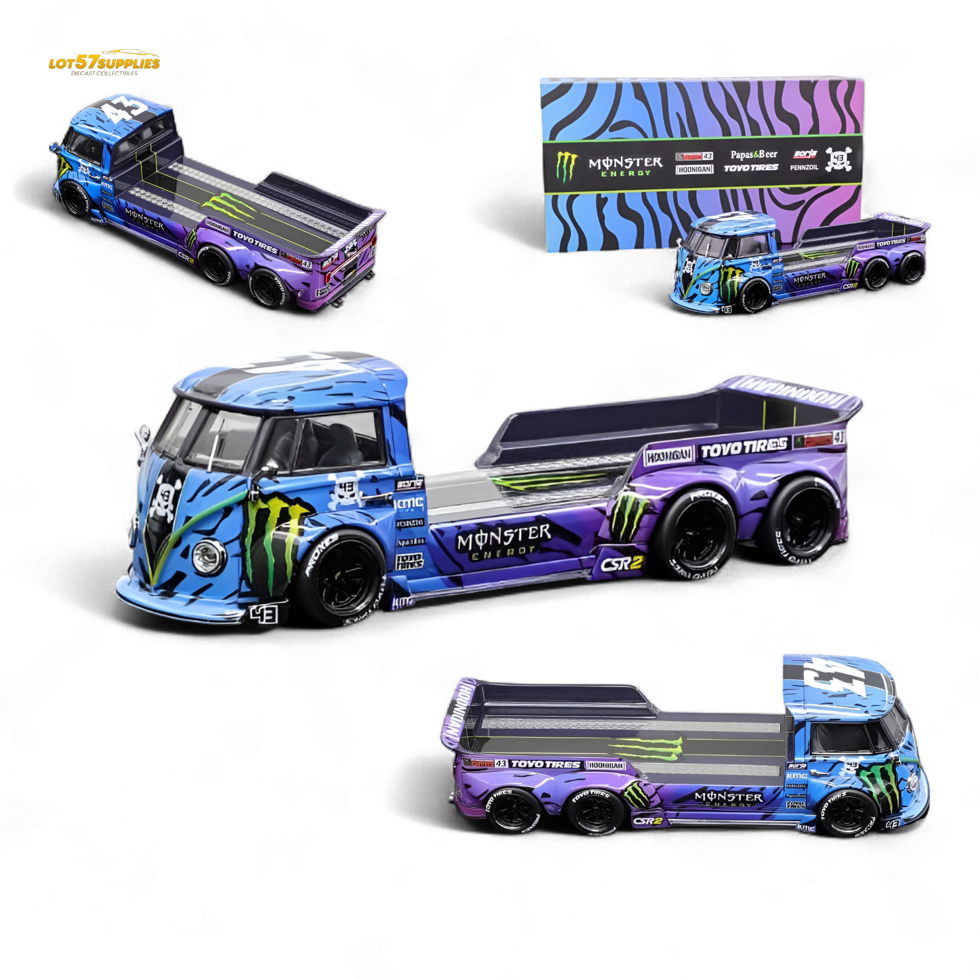 Liberty 64 VW Trailer - Monster Livery 1:64