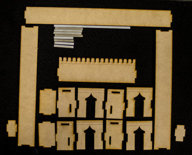 28mm Temple Walls (MDF) - 28MMDF160-2