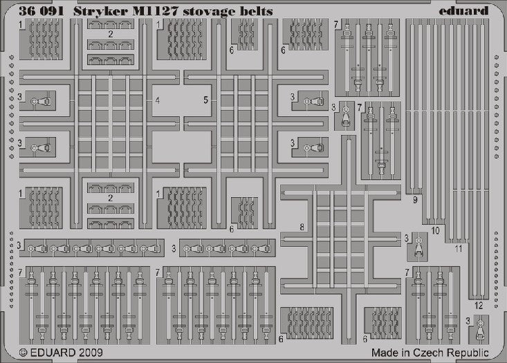 Eduard 36091 1/35 Armor- Stryker M1127 Stowage Belts for TSM(D)