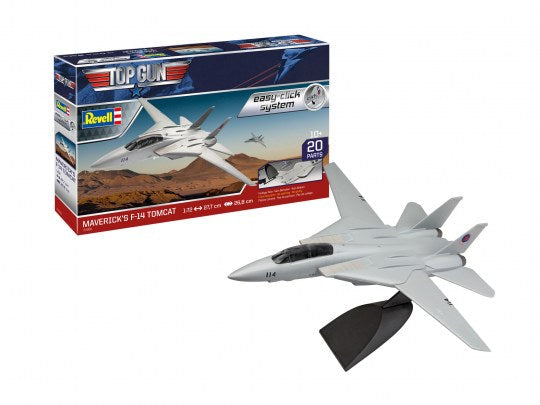 Revell 64966 1/72 Top Gun Maverick: F14 Tomcat Aircraft (Snap) w/paint & glue