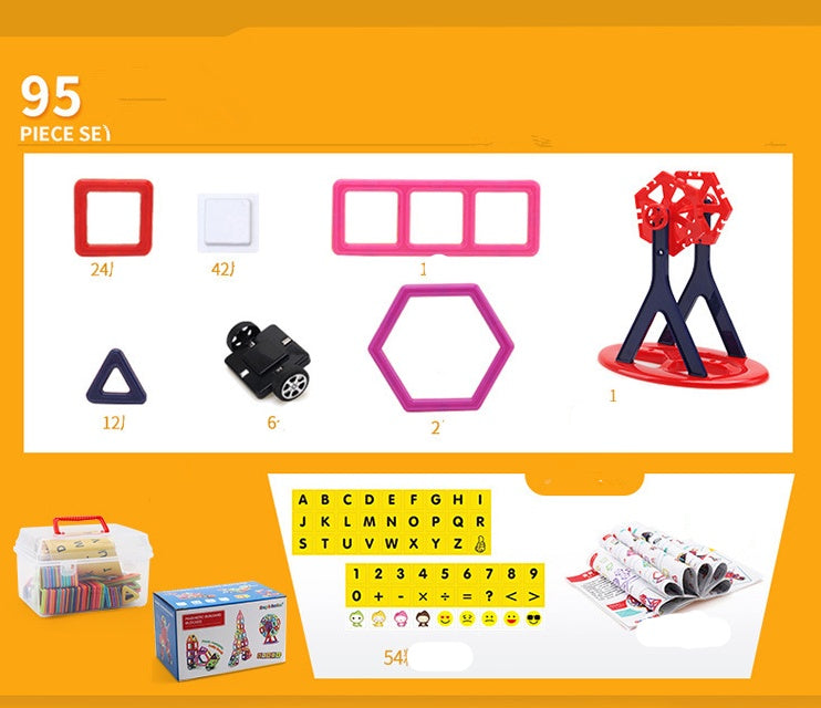 Magnetic Building Blocks Set – Educational Toy for Early Learning and Creativity