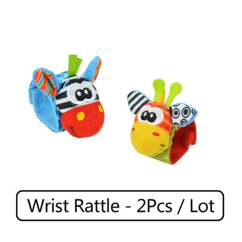 Soft Baby Rattle Wrist and Foot Socks Toy Set