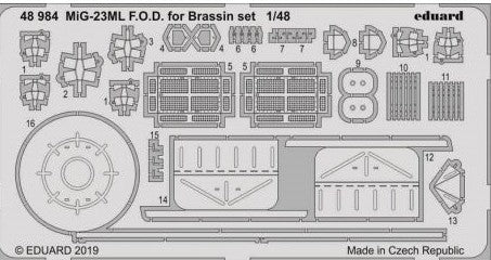 Eduard 48984 1/48 Aircraft- MiG23ML FOD for EDU/Brassin Set (D)