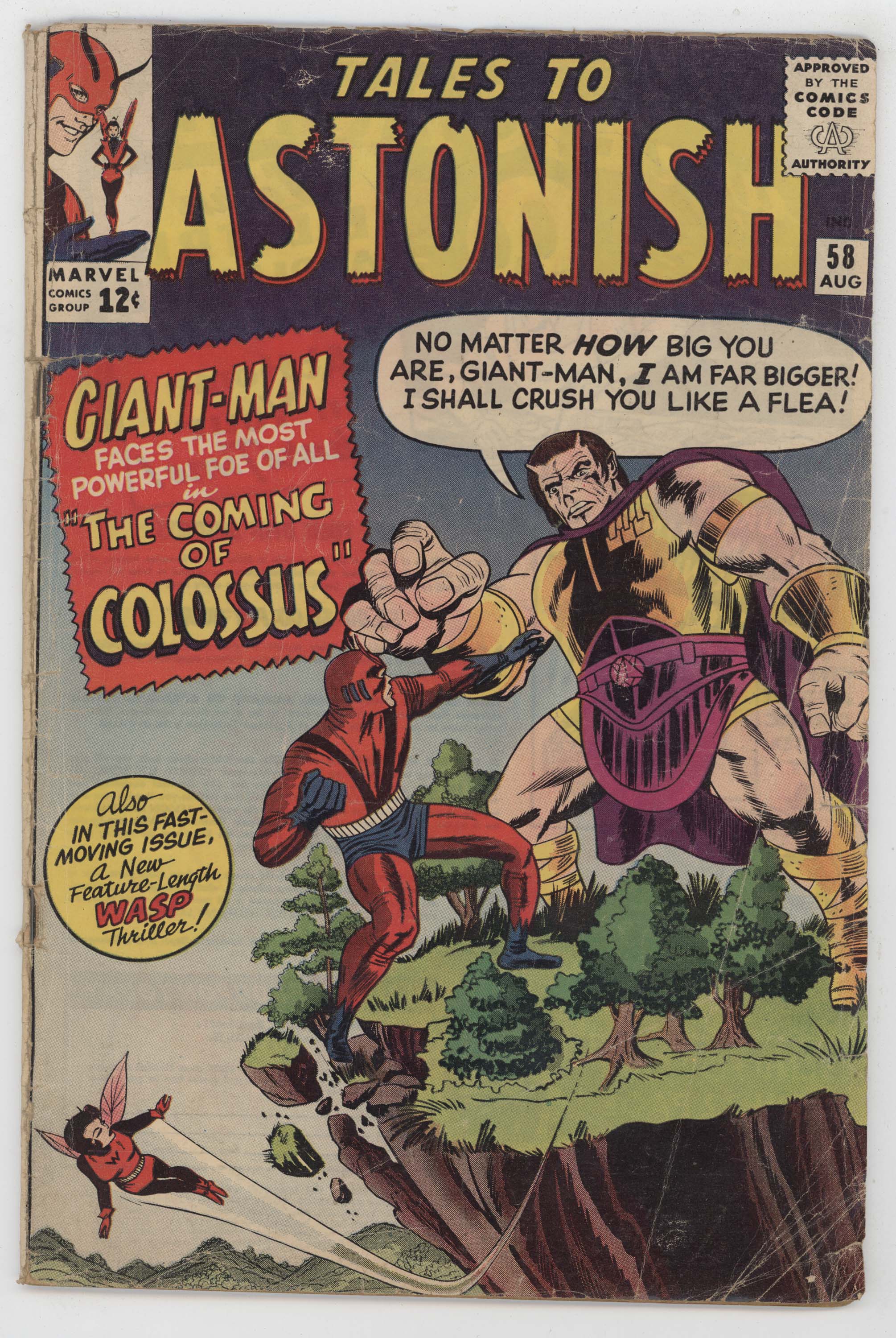 Tales To Astonish 58 Marvel 1964 GD VG Giant Man Wasp Stan Lee Jack Kirby
