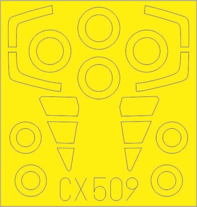 Eduard CX509 1/72 Mask Aircraft- F106A for TSM