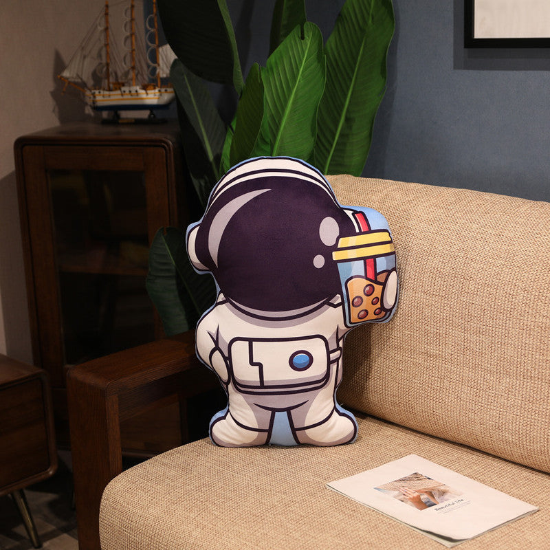Plush Astronaut Rocket Pillow – Soft Space-Themed Stuffed Toys for Kids and Gifts