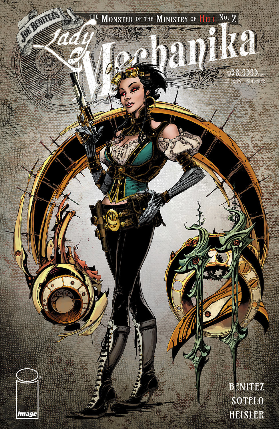 Lady Mechanika Monster Of Ministry #2 (Of 4) A Joe Benitez (01/12/2022) Image