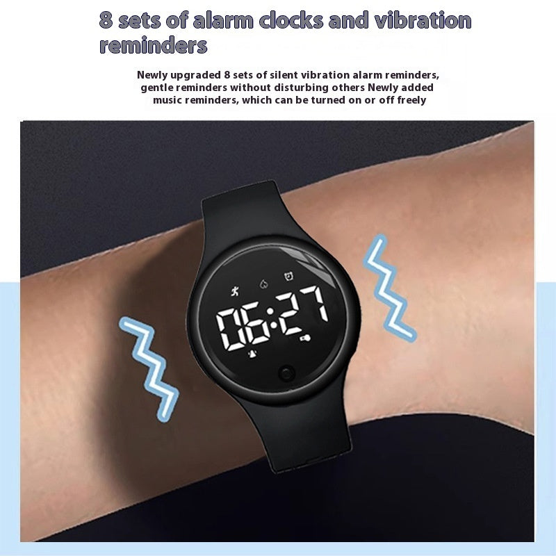 Electronic Watch Male Junior High School Student Female Silent Vibration Alarm Clock