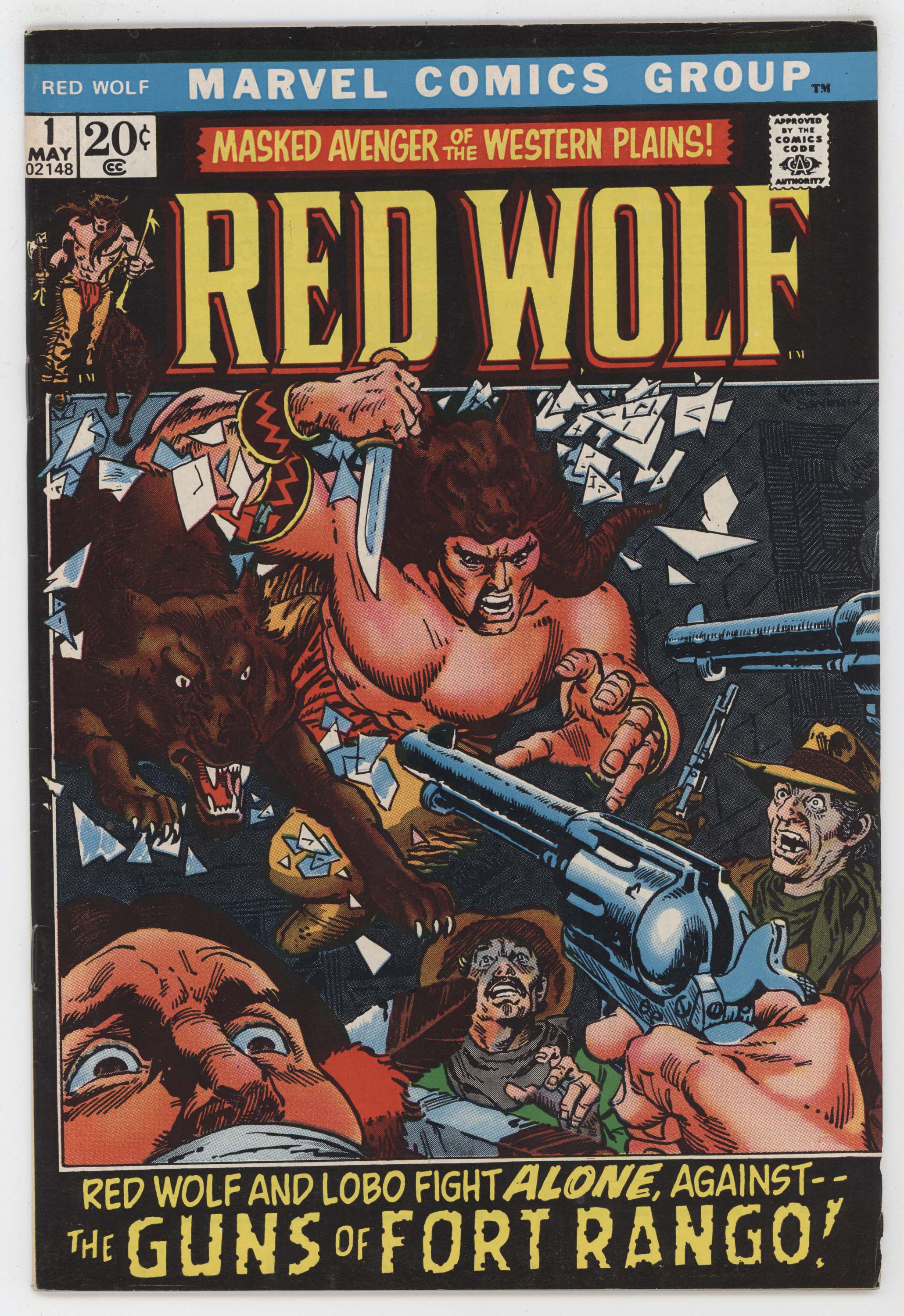 Red Wolf 1 Marvel 1972 VF Gil Kane Gary Friedrich Roy Thomas