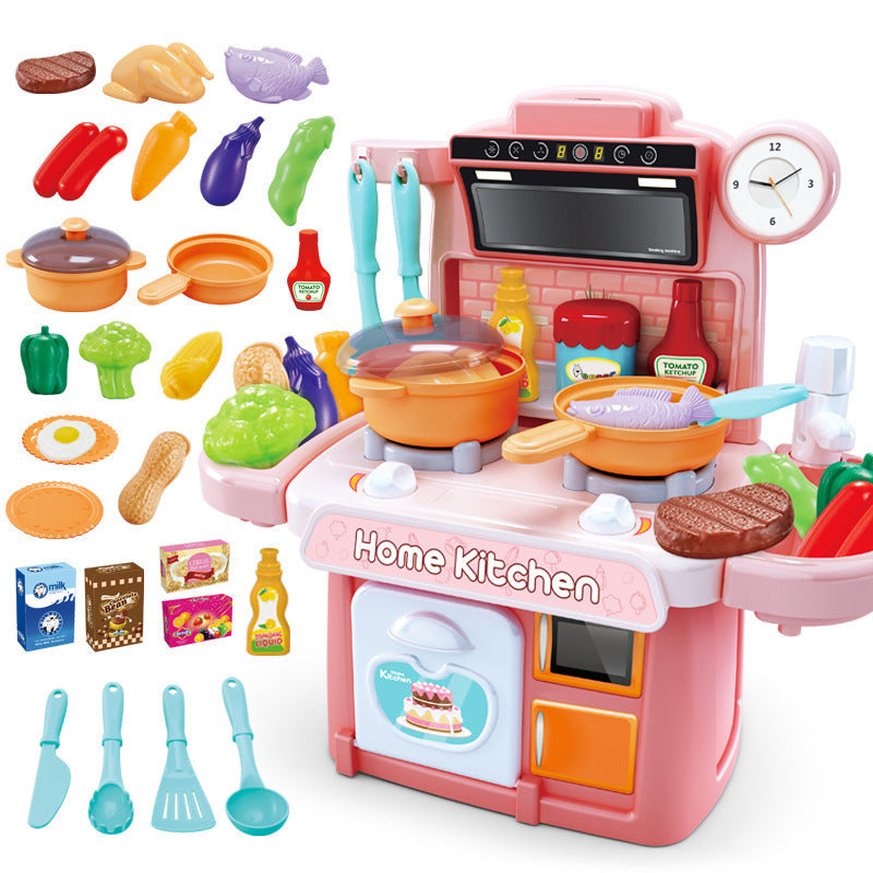Kids Play Kitchen Set – Large Dishwasher Pool with 23 Accessories