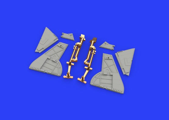 Eduard 648446 1/48 Aircraft- Tempest Mk V Undercarriage Legs for EDU (Bronze & R