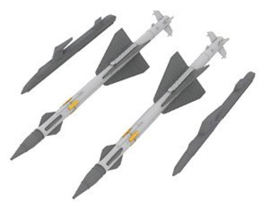 Eduard 648432 1/48 Aircraft- MiG23 R23R Missiles for EDU & TSM (Photo-Etch & Res
