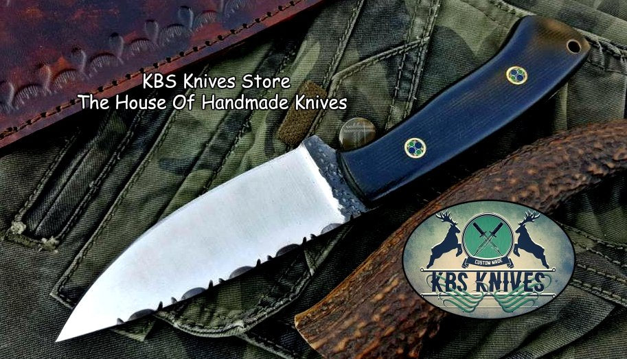 Custom Handmade 1095 High Carbon Steel Hunting Skinning Camping Knife