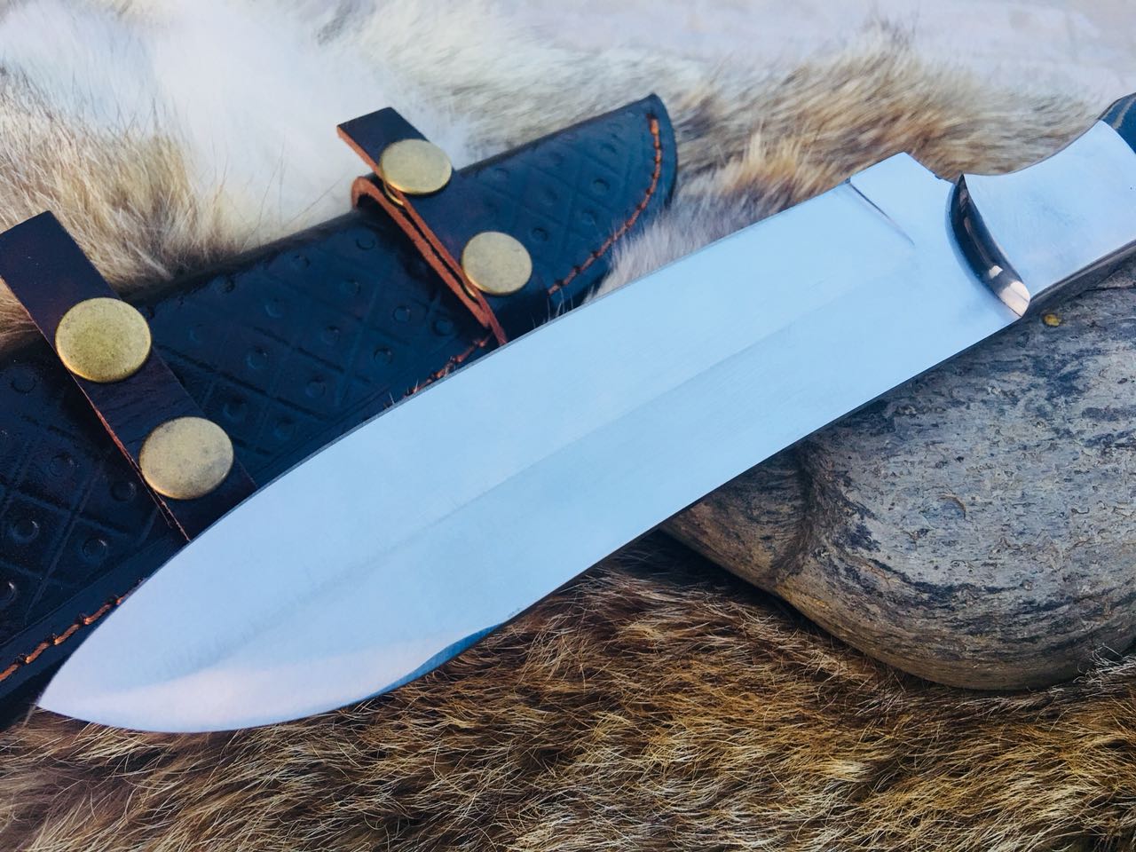 Full Tang Custom Handmade D2 Steel Kitchen Knife